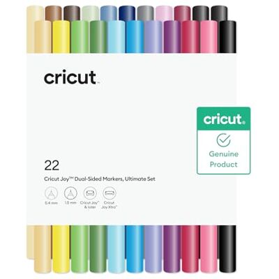 Cricut Joy Pennarelli a doppia punta, set definitivo, 22 pezzi Cricut Joy Pennarelli a doppia punta, set definitivo, 22 pezzi