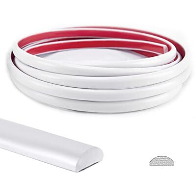 Art3d Rivestimento adesivo per piastrelle Backsplash e bordo per decorazione angolare, 3 m, colore: bianco Art3d Rivestimento adesivo per piastrelle Backsplash e bordo per decorazione angolare, 3 m, colore: bianco