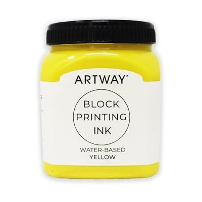 ArtWay Inchiostro Premium per la Stampa a Blocchi 250ml Giallo Ideale per la Stampa a Rilievo, a Blocchi e su Linoleum ArtWay Inchiostro Premium per la Stampa a Blocchi 250ml Giallo Ideale per la Stampa a Rilievo, a Blocchi e su Linoleum
