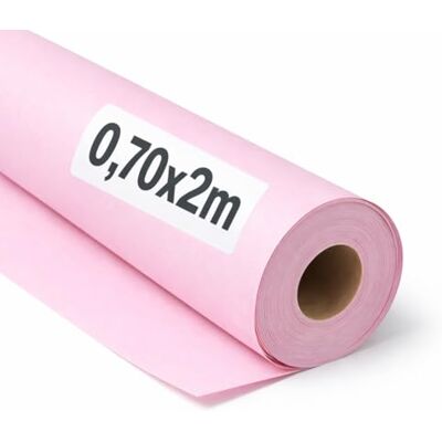 OFITURIA Papel Kraft Rosa Pastello Rollo 0,70x2m 6 Rotoli Carta da pacchi e carta da regalo, carta da imballaggio per spedizioni e fai-da-te, resistente e facile da tagliare OFITURIA Papel Kraft Rosa Pastello Rollo 0,70x2m 6 Rotoli Carta da pacchi e carta da regalo, carta da imballaggio per spedizioni e fai-da-te, resistente e facile da tagliare