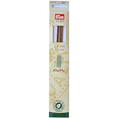 Prym Strumpfstricknadeln Natural Farbig 20 cm 2,50 mm Ferri da Maglia, Legno, Multicolore, 2,5 mm Prym Strumpfstricknadeln Natural Farbig 20 cm 2,50 mm Ferri da Maglia, Legno, Multicolore, 2,5 mm