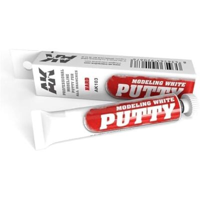 AK Interactive : Stucco Per Modellismo A Pasta Bianca Super Duro (20ml. / 39Gr.) AK Interactive : Stucco Per Modellismo A Pasta Bianca Super Duro (20ml. / 39Gr.)