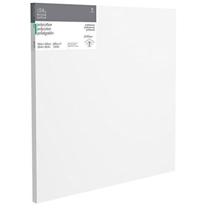 Winsor & Newton ' – Telaio Classic 3 Moduli innescato 350 G/M², Barra Spessore 19 mm, Cotone, Cotone, Bianco, 100 x 100 cm Winsor & Newton ' – Telaio Classic 3 Moduli innescato 350 G/M², Barra Spessore 19 mm, Cotone, Cotone, Bianco, 100 x 100 cm