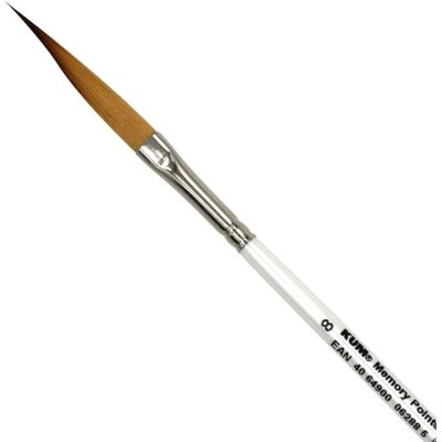 KUM Pennello per acquerello Memory Point a lama piatta, misura 8 Pennelli per artisti, materiale artistico per la pittura ad acquerello e watercolor KUM Pennello per acquerello Memory Point a lama piatta, misura 8 Pennelli per artisti, materiale artistico per la pittura ad acquerello e watercolor