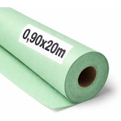 OFITURIA Papel Kraft Verde Pastello Rollo 0,90x20m 1 Rotolo Carta da pacchi e carta da regalo, carta da imballaggio per spedizioni e fai-da-te, resistente e facile da tagliare OFITURIA Papel Kraft Verde Pastello Rollo 0,90x20m 1 Rotolo Carta da pacchi e carta da regalo, carta da imballaggio per spedizioni e fai-da-te, resistente e facile da tagliare