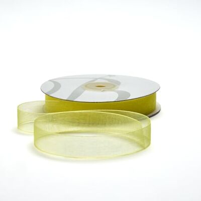 BARATTI Nastro Organza 16mm x 50m Decorativo in Poliestere Trasparente, Per Bomboniere, Regali, Feste, Fai da Te, Matrimonio, Compleanno, Artigianato, Natale, Decorazioni (Giallo) BARATTI Nastro Organza 16mm x 50m Decorativo in Poliestere Trasparente, Per Bomboniere, Regali, Feste, Fai da Te, Matrimonio, Compleanno, Artigianato, Natale, Decorazioni (Giallo)