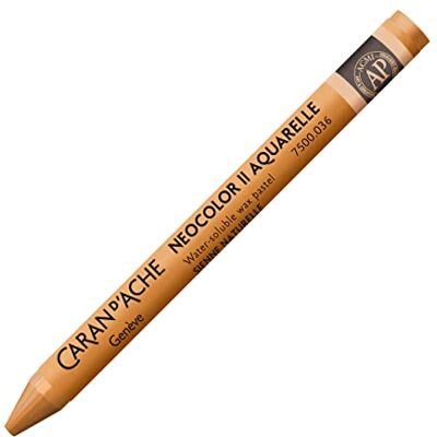 Caran d'Ache NEOCOLOR II 036 NATUR/RAW SIENNA () / Pastelle 10 pezzi (1 pezzo) / in cera verniciabile ad acqua, per carta, cartone, vetro, legno, pelle e pietra Caran d'Ache NEOCOLOR II 036 NATUR/RAW SIENNA () / Pastelle 10 pezzi (1 pezzo) / in cera verniciabile ad acqua, per carta, cartone, vetro, legno, pelle e pietra
