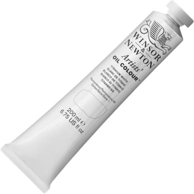 Winsor & Newton WN Olio Artists Oil Colour 200ml Bianco di titanio Winsor & Newton WN Olio Artists Oil Colour 200ml Bianco di titanio