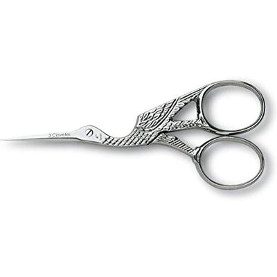 3 Claveles Forbici da Ricamo, Cicogna, Inox, 10,16 cm 3 Claveles Forbici da Ricamo, Cicogna, Inox, 10,16 cm