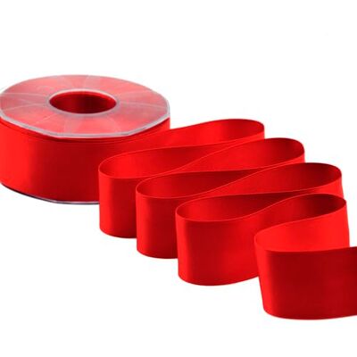 Furlanis Nastro Doppio Raso, Tessuto Italiano Rosso, 40 mm x 25 m Furlanis Nastro Doppio Raso, Tessuto Italiano Rosso, 40 mm x 25 m