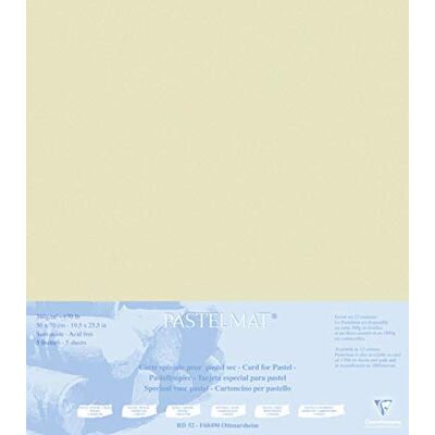 Clairefontaine Passepartout Pastelmat, 50 x 70 cm, 5 Fogli, Sabbia Clairefontaine Passepartout Pastelmat, 50 x 70 cm, 5 Fogli, Sabbia
