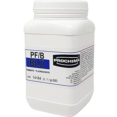 PROCHIMA , Pigmenti Fluorescenti, Pigmenti in Polvere Resina, Soluzione Solida di Pigmenti in Resina Sulfamidica, Melammina e Formaldeide, Color Blu, 600 gr, 1L PROCHIMA , Pigmenti Fluorescenti, Pigmenti in Polvere Resina, Soluzione Solida di Pigmenti in Resina Sulfamidica, Melammina e Formaldeide, Color Blu, 600 gr, 1L