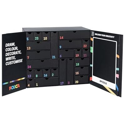 Posca Calendario Avvento 2025 con 24 Prodotti Cartoleria, Cancelleria Scuola, Lavoretti Creativi Idee Regalo con Cose per la Scuola, Pennarelli Punta Grossa e Fine, Pastelli a Cera, Matite e Altro Posca Calendario Avvento 2025 con 24 Prodotti Cartoleria, Cancelleria Scuola, Lavoretti Creativi Idee Regalo con Cose per la Scuola, Pennarelli Punta Grossa e Fine, Pastelli a Cera, Matite e Altro