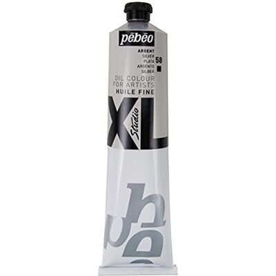 PEBEO Fine Studio XL Colore ad Olio per Pittura, Argento, 200 ml PEBEO Fine Studio XL Colore ad Olio per Pittura, Argento, 200 ml