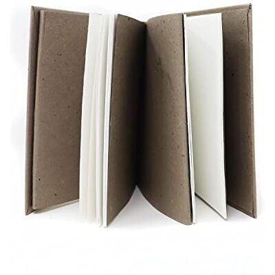 ArtWay Tree Free Coffee Fisarmonica Sketchbook/Notebook – 16 x 12 cm – 120 g/m² in cotone bianco ArtWay Tree Free Coffee Fisarmonica Sketchbook/Notebook – 16 x 12 cm – 120 g/m² in cotone bianco