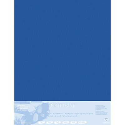 Clairefontaine Passepartout Pastelmat, 70 x 100 cm, 5 Fogli, Blu Scuro Clairefontaine Passepartout Pastelmat, 70 x 100 cm, 5 Fogli, Blu Scuro