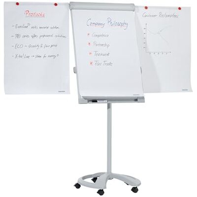 Franken Flipchart Pro Deluxe - Lavagna Magnetica e Scrivibile, Regolabile in Altezza Franken Flipchart Pro Deluxe - Lavagna Magnetica e Scrivibile, Regolabile in Altezza