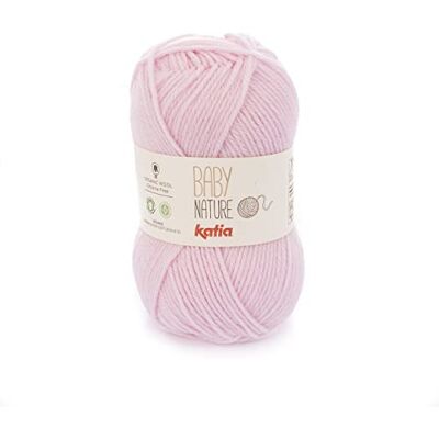 Katia Baby Nature Gomitolo di Lana Gomitoli per Ferri – Colore: rosa (105) – 25 g/ca. 110 m Katia Baby Nature Gomitolo di Lana Gomitoli per Ferri – Colore: rosa (105) – 25 g/ca. 110 m