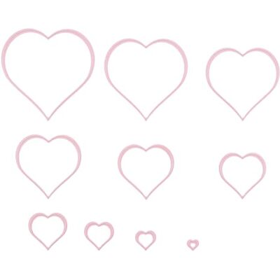 Nellie's Choice Fustella Cuore, 10 Fustelle Multi Cornice, 10.5 x 10.5 cm, per Creare Biglietti, Natale, Scrapbooking, Fai da Te, DIY Nellie's Choice Fustella Cuore, 10 Fustelle Multi Cornice, 10.5 x 10.5 cm, per Creare Biglietti, Natale, Scrapbooking, Fai da Te, DIY
