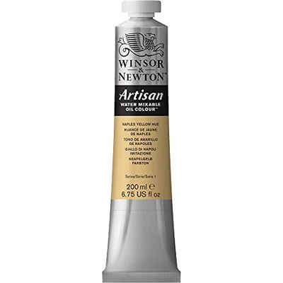 Winsor & Newton Olio Idrosolubile Artisan, Colori a Olio, Senza Solventi, Miscibile con L'acqua, Tubo di 200 ML, Colore Giallo di Napoli Imitazione Winsor & Newton Olio Idrosolubile Artisan, Colori a Olio, Senza Solventi, Miscibile con L'acqua, Tubo di 200 ML, Colore Giallo di Napoli Imitazione