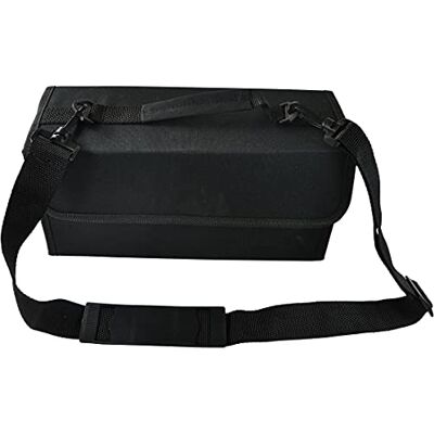 GO Valigetta di trasporto per 80 pennarelli, organizer ergonomico con 6 file trasparenti, cinghia di trasporto, ideale per artisti e studenti, colore nero GO Valigetta di trasporto per 80 pennarelli, organizer ergonomico con 6 file trasparenti, cinghia di trasporto, ideale per artisti e studenti, colore nero