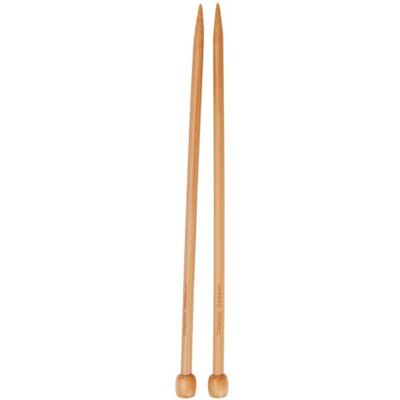 ChiaoGoo Single Point 9-inch (23cm) Bamboo Dark Patina Knitting Needle; Size US 11 (8mm) 1031-11 ChiaoGoo Single Point 9-inch (23cm) Bamboo Dark Patina Knitting Needle; Size US 11 (8mm) 1031-11