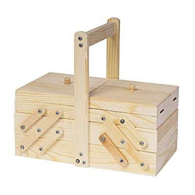 INNSPIRO Fisarmonica in legno di pino massiccio 28 x 25 x 15 cm. INNSPIRO Fisarmonica in legno di pino massiccio 28 x 25 x 15 cm.