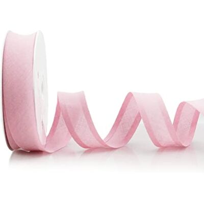 I nastri Inastri Nastro sbieco di Cotone 25/5/5 mm, Rosa I nastri Inastri Nastro sbieco di Cotone 25/5/5 mm, Rosa