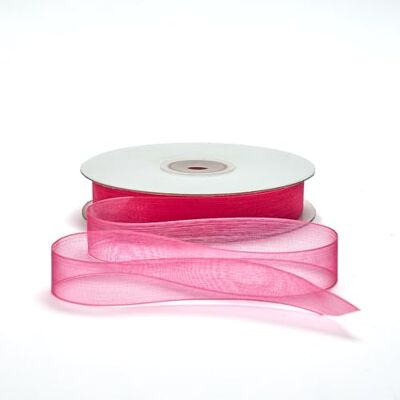 BARATTI Nastro Organza 16mm x 50m Decorativo in Poliestere Trasparente, Per Bomboniere, Regali, Feste, Fai da Te, Matrimonio, Compleanno, Artigianato, Natale, Decorazioni (Fucsia) BARATTI Nastro Organza 16mm x 50m Decorativo in Poliestere Trasparente, Per Bomboniere, Regali, Feste, Fai da Te, Matrimonio, Compleanno, Artigianato, Natale, Decorazioni (Fucsia)