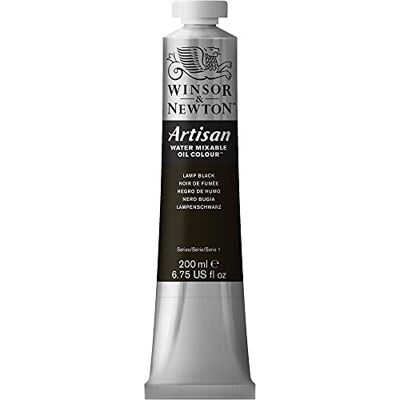 Winsor & Newton Olio Idrosolubile Artisan, Colori a Olio, Senza Solventi, Miscibile con L'acqua, Tubo di 200 ML, Colore Nero Bugia Winsor & Newton Olio Idrosolubile Artisan, Colori a Olio, Senza Solventi, Miscibile con L'acqua, Tubo di 200 ML, Colore Nero Bugia