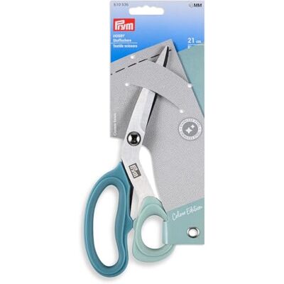 Prym Forbici da stoffa 21 cm con microdentatura (Micro Serration), forbici da sarto per il taglio preciso dei tessuti, forbici da cucito per cucito, patchwork e lavori manuali, colore salvia Prym Forbici da stoffa 21 cm con microdentatura (Micro Serration), forbici da sarto per il taglio preciso dei tessuti, forbici da cucito per cucito, patchwork e lavori manuali, colore salvia