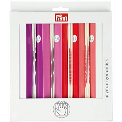 Prym Ergonomics Set di Ferri da Maglia - 20 cm, 2,5-4mm, 4 Taglie Prym Ergonomics Set di Ferri da Maglia - 20 cm, 2,5-4mm, 4 Taglie