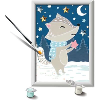 Ravensburger CreArt Serie E: Tasso fra le Stelle, Kit per Dipingere con i Numeri, Contiene una Tavola Prestampata, Pennello, Colori e Accessori, Gioco Creativo per Bambini 7+ Anni Ravensburger CreArt Serie E: Tasso fra le Stelle, Kit per Dipingere con i Numeri, Contiene una Tavola Prestampata, Pennello, Colori e Accessori, Gioco Creativo per Bambini 7+ Anni
