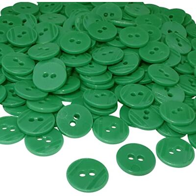Aerzetix C56342 Set di 100 Bottoni rotondi Ø15x2.2mm 24L L24 con 2 fori colore verde chiaro in plastica diametro apertura 2mm merceria/cucito/artigianato/moda/ricamo Aerzetix C56342 Set di 100 Bottoni rotondi Ø15x2.2mm 24L L24 con 2 fori colore verde chiaro in plastica diametro apertura 2mm merceria/cucito/artigianato/moda/ricamo