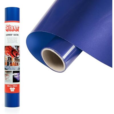 SISER Electric Blu, 30cm x 1mt, Vinile Termotrasferibile Termoadesivo Cangiante per la Personalizzazione dei Tessuti, Abbigliamento e Accessori, Hobby Creativi, Facile da Tagliare SISER Electric Blu, 30cm x 1mt, Vinile Termotrasferibile Termoadesivo Cangiante per la Personalizzazione dei Tessuti, Abbigliamento e Accessori, Hobby Creativi, Facile da Tagliare
