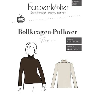 Fadenkäfer Maglione Unisex a Collo Alto - Taglie 32-58 Fadenkäfer Maglione Unisex a Collo Alto - Taglie 32-58