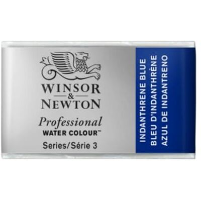 Winsor & Newton Professional Vernici ad acquerello, vivaci e resistenti alla luce, pigmenti per artisti, GODET INTERO, colore: Blu Indantreno Winsor & Newton Professional Vernici ad acquerello, vivaci e resistenti alla luce, pigmenti per artisti, GODET INTERO, colore: Blu Indantreno