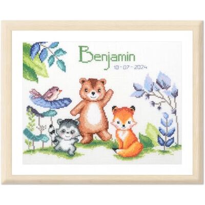 Vervaco Kit Punto Croce Contato ANIMALI Annuncio Nascita Punto Croce ca. 27 x 19 cm Regalo Personalizzato Set Fai Da Te Attività Creative Adulti Benvenuto Bambino Cross Stitch Vervaco Kit Punto Croce Contato ANIMALI Annuncio Nascita Punto Croce ca. 27 x 19 cm Regalo Personalizzato Set Fai Da Te Attività Creative Adulti Benvenuto Bambino Cross Stitch