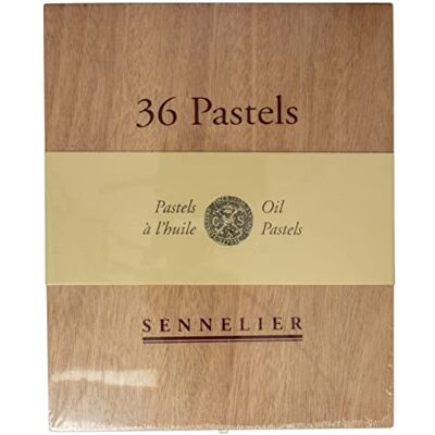 Sennelier olio pastello 36 assortiti legno Cofanetto Sennelier olio pastello 36 assortiti legno Cofanetto