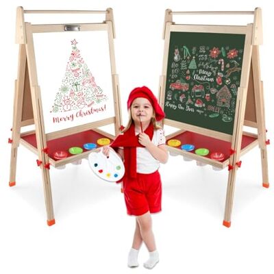 kramow Lavagna in Legno,Cavalletto per Disegno,Lavagna per Bambini Multiattività,Lavagna per Dipingere,Giocattolo per Bambini 4 5 6 7 8 9 Anni kramow Lavagna in Legno,Cavalletto per Disegno,Lavagna per Bambini Multiattività,Lavagna per Dipingere,Giocattolo per Bambini 4 5 6 7 8 9 Anni