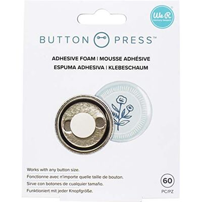 We R Memory Keepers AMERICAN CRAFTS / WR Button press 40 schiume adesive We R Memory Keepers AMERICAN CRAFTS / WR Button press 40 schiume adesive