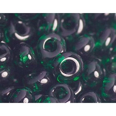 TOHO Perline giapponesi magatama trasparente verde 3 mm. 100 g. TOHO Perline giapponesi magatama trasparente verde 3 mm. 100 g.