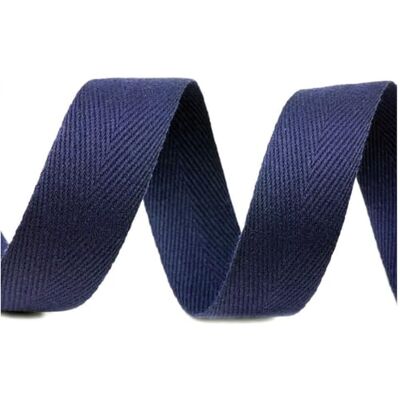 cyclingcolors Nastro in twill di cotone larghezza 30mm x lunghezza 50m, blu Parigi cyclingcolors Nastro in twill di cotone larghezza 30mm x lunghezza 50m, blu Parigi