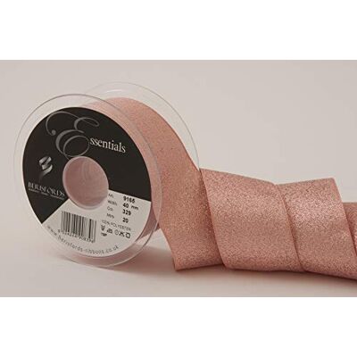 Berisfords Berisford, nastro color oro rosa, 40 mm, 20 m Berisfords Berisford, nastro color oro rosa, 40 mm, 20 m