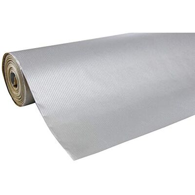 Clairefontaine Un rotolo di carta Kraft riciclata Unicolor argento MISURE: 250mx0m70 60g Colore: argento carta riciclata, Ideale per confezionamento regali, Fai da te, Decorazione Clairefontaine Un rotolo di carta Kraft riciclata Unicolor argento MISURE: 250mx0m70 60g Colore: argento carta riciclata, Ideale per confezionamento regali, Fai da te, Decorazione
