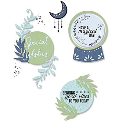 Sizzix Set di Fustelle Framelits 10PK w/7pk Stamps Special Wishes by Olivia Rose Chapter 3 2022, Carta Metallo, Multicolor, One Size Sizzix Set di Fustelle Framelits 10PK w/7pk Stamps Special Wishes by Olivia Rose Chapter 3 2022, Carta Metallo, Multicolor, One Size