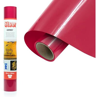 SISER ® EasyWeed® Viva magenta, 30cm x 1mt, vinile termotrasferibile termoadesivo per personalizzare i tessuti, hobby creativi, certificato VeganOk e Oeko-Tex standard 100 classe I. SISER ® EasyWeed® Viva magenta, 30cm x 1mt, vinile termotrasferibile termoadesivo per personalizzare i tessuti, hobby creativi, certificato VeganOk e Oeko-Tex standard 100 classe I.