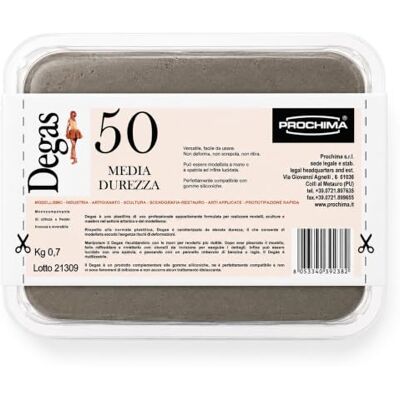 PROCHIMA , (Media Durezza), Plastilina di Uso Professionale a Base di Cere, Ideale per Realizzare Modelli e Sculture, Non Deforma, Non Screpola e Non Ritira, Versatile, Facile da Usare, 700 gr PROCHIMA , (Media Durezza), Plastilina di Uso Professionale a Base di Cere, Ideale per Realizzare Modelli e Sculture, Non Deforma, Non Screpola e Non Ritira, Versatile, Facile da Usare, 700 gr