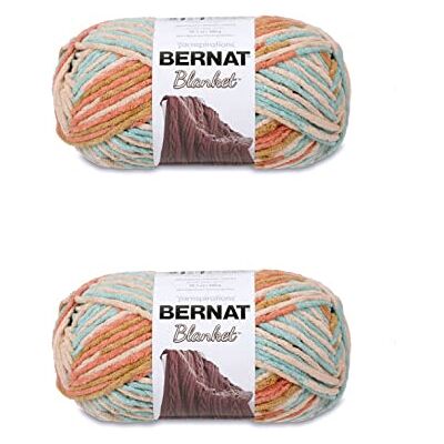 Bernat Blanket Sailor's Delight Gomitolo di filato in poliestere, 2 confezioni da 300 g, 6 super voluminose, 200 m, per maglia/uncinetto Bernat Blanket Sailor's Delight Gomitolo di filato in poliestere, 2 confezioni da 300 g, 6 super voluminose, 200 m, per maglia/uncinetto
