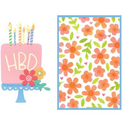 Sizzix Set di fustelle Thinlits con stencil, Let's Eat Cake! di Catherine Pooler, 15 fustelle e 2 stencil Sizzix Set di fustelle Thinlits con stencil, Let's Eat Cake! di Catherine Pooler, 15 fustelle e 2 stencil